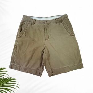 Columbia Omni-Shield Cargo Shorts Mens 34 Brown Cotton Hiking